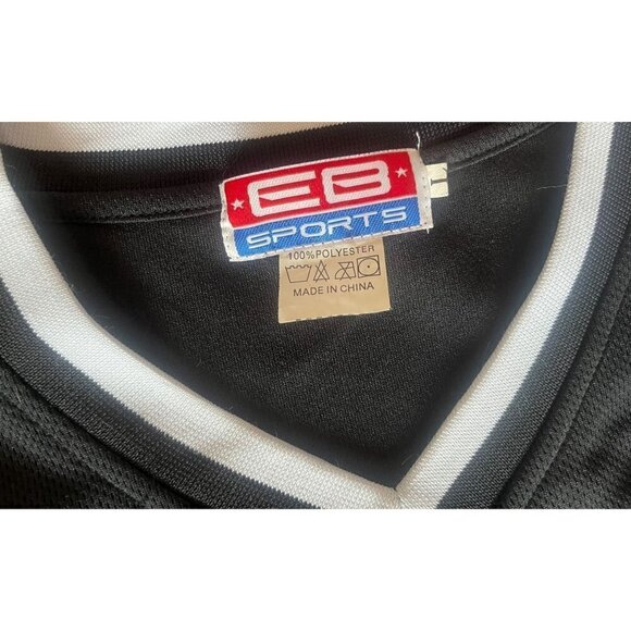 Vintage Retro EB SPORTS San Antonio Spurs 21 Basketball Jersey Black Size Large - Picture 5 of 9